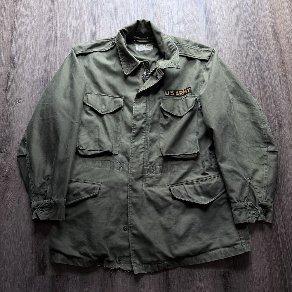 Vintage Vietnam War M-1951 OG 107 Field Jacket Coat regular medium 50’s